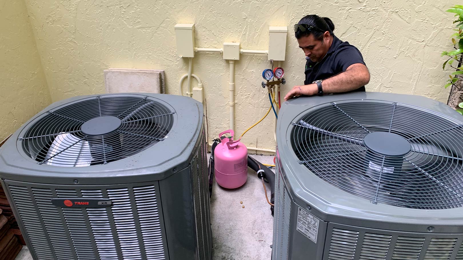 AC units being repaired Houston TX