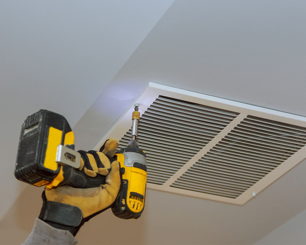 ac vent being installed houston tx